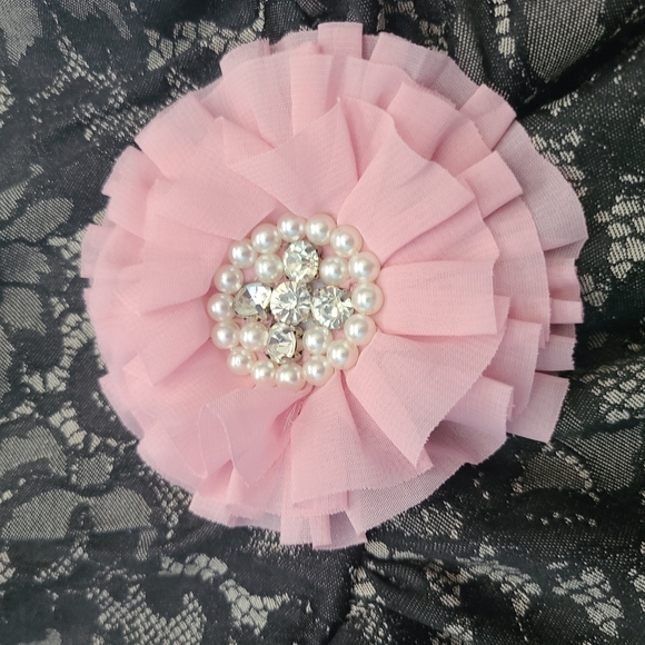 ๐๏ธ Girls Black Embossed Lace Short Set - Picture 5 of 5